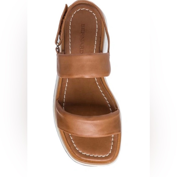 NWOB Bernardo Amber Platform Sandals in Luggage - Picture 3 of 6